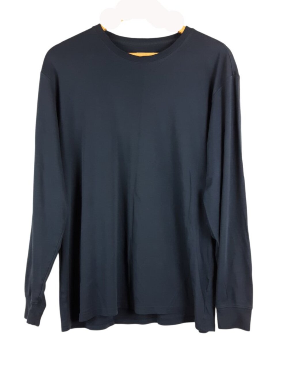 L.L.Bean Men's Navy Blue Traditional Fit T-Shirt Long Sleeve Tee Size Large Reg